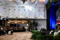 Presiden Prabowo Subianto menghadiri acara tasyakuran Hari Ulang Tahun (HUT) ke-1 Danantara Indonesia yang digelar di Wisma Danantara, pada Rabu, 11 Maret 2026. 