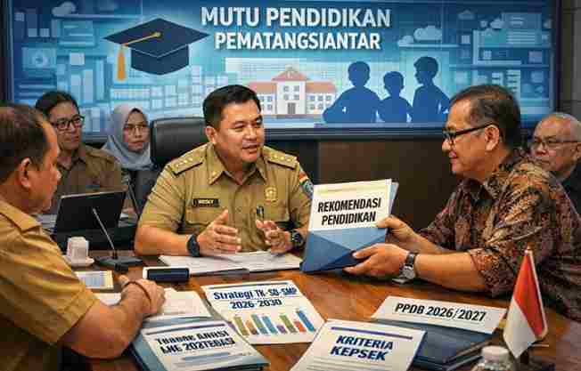 Wali Kota Pematangsiantar Wesly Silalahi menerima lima rekomendasi Dewan Pendidikan untuk meningkatkan mutu pendidikan dan mengembalikan citra Siantar sebagai kota pendidikan.