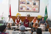 Kepala Badan Pusat Statistik (BPS) Sumut Asim Saputra pada Temu Pers  dengan tema 