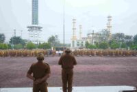 Apel Gabungan Pemerintah Kabupaten Asahan digelar di Halaman Kantor Bupati Asahan pada Senin (2/3/2026) dan dipimpin Sekretaris Daerah Kabupaten Asahan, Drs. Zainal Aripin Sinaga, M.H.