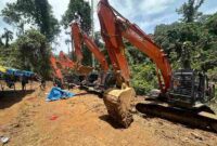 Eskavator yang diamankan polda sumut.