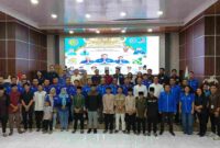 Foto bersama usai kegiatan dialog yang digelar serikat pekerja di Kota Pematangsiantar, Selasa, 17 Maret 2026.