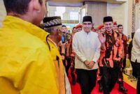 Acara buka puasa bersama yang digelar oleh Partai Golkar, Pemuda Pancasila, serta pengurus Kickboxing Indonesia Sumatera Utara, dalam kegiatan yang berlangsung pada Sabtu (14 Maret 2026) di Regale International Convention Centre.