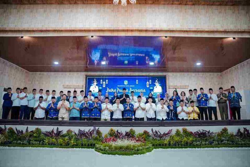 uka puasa bersama jajaran Pemerintah Kota Medan yang digelar di Gedung Serbaguna PKK Kota Medan, pada Selasa, 17 Maret 2026,