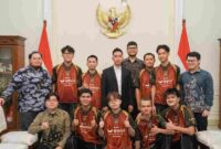 Wakil Presiden Gibran Rakabuming Raka menerima para pegiat esports dari Moonton di Istana Wakil Presiden, Jakarta Pusat, Senin (2/3/2026).