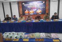 Konferensi pers di Aula Wira Satya Lantai II Polres Asahan pada Selasa (3/3/2026), menjelaskan bahwa pengungkapan itu berdasarkan Laporan Polisi Nomor LP/A/73/II/2026/SPKT Satresnarkoba/Polres Asahan/Polda Sumut.