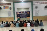 Satgaswil Sumut Densus 88 AT Polri menggelar buka puasa bersama dan santunan anak yatim di Rumah Yatim Dar Fathimah, Kota Binjai,