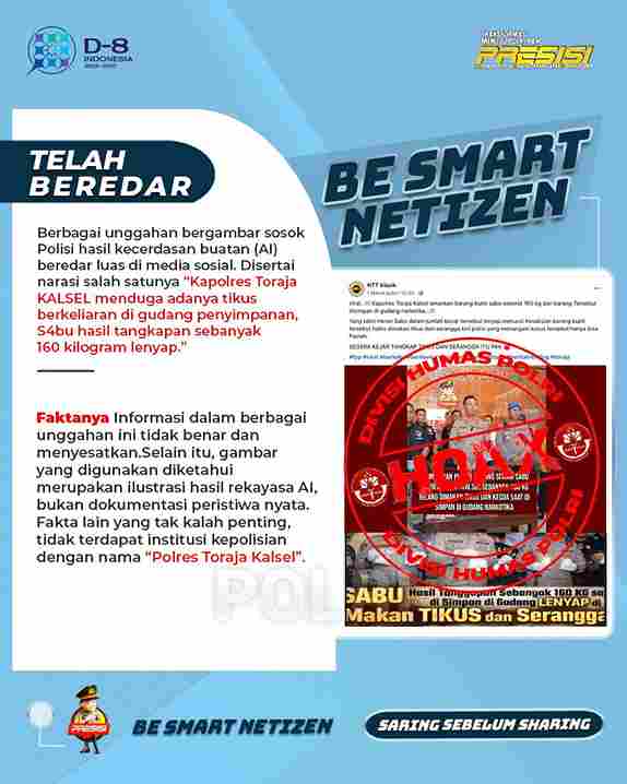 Humas Polres Simalungun mengimbau masyarakat agar lebih waspada terhadap penyebaran informasi palsu di media sosial.