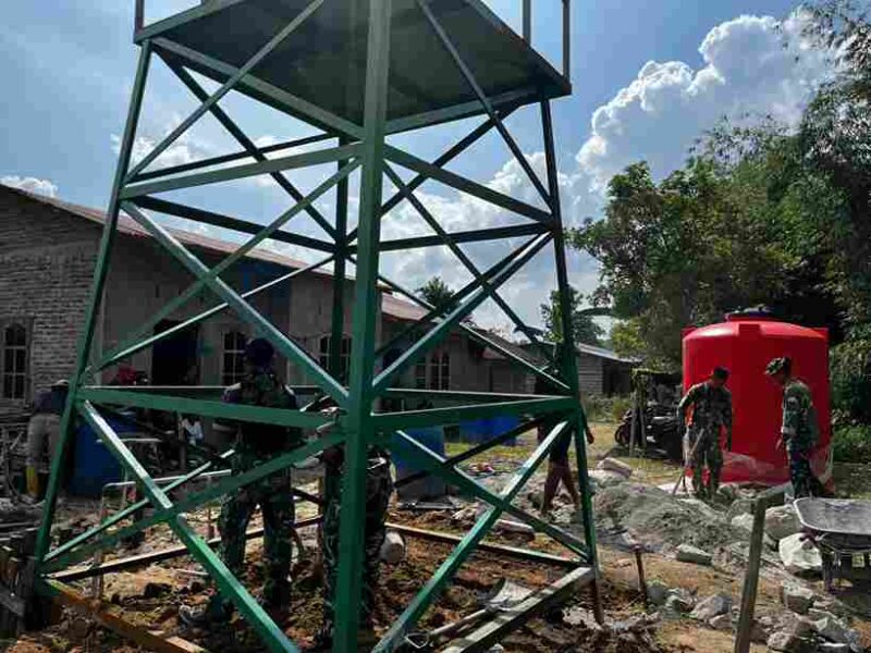 Satgas TNI Manunggal Membangun Desa (TMMD) ke-127 Kodim 0207/Simalungun terus mempercepat pembangunan sarana air bersih bagi masyarakat.