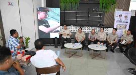 Kepala Badan Pendapatan Daerah (Bapenda) Provinsi Sumatera Utara, Sutan Tolang Lubis melaksanakan temu pers dalam rangka sosialisasi Gebyar Pajak Sumut Tahun 2026 di Kantor Bapenda Sumut Jalan Sisingamangaraja Medan, Senin (20/4/2026).