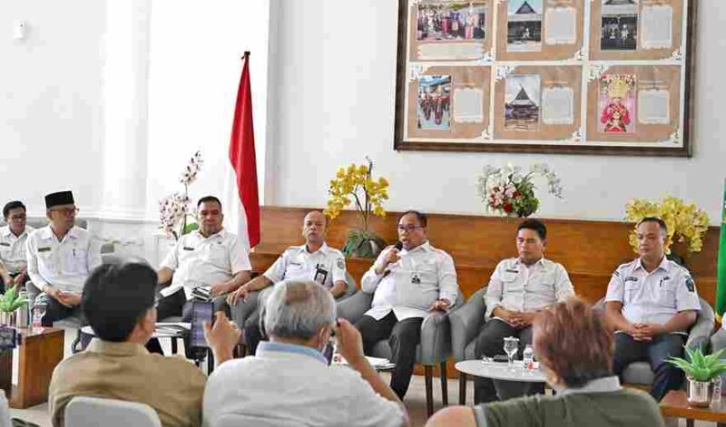 Temu Pers bersama Dinas Pemberdayaan Masyarakat dan Desa, Kependudukan dan Catatan Sipil Provinsi Sumatera Utara (Sumut). 