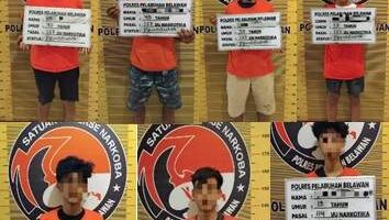 Polisi Belawan tangkap 7 orang terkait narkoba, termasuk anak di bawah umur.