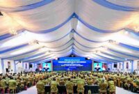 Suasana pertemuan Presiden Prabowo dengan para ketua DPRD Se-Indonesia di Magelang.