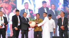 Puncak Perayaan Paskah Katolik Kota Pematangsiantar berlangsung di Kompleks SD RK Cinta Rakyat 2, Kecamatan Siantar Selatan, Minggu (19 April 2026).