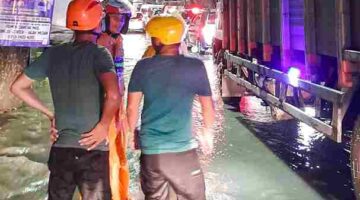 Badan Penanggulangan Bencana Daerah (BPBD) meninjau sejumlah lokasi terdampak banjir dan kerusakan pada Senin, 20 April 2026, sejak sore hingga malam.