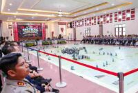 kegiatan Tactical Floor Game (TFG) Sistem Pengamanan Kota (SispamKota) yang digelar pada Kamis, 23 April 2026.