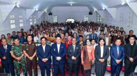 perayaan Paskah Oikoumene 2026 di wilayah terpencil sebagai bagian dari upaya mendekatkan pelayanan kepada masyarakat, dalam kegiatan yang berlangsung pada Rabu (23 April 2026) di Gereja Katolik Santa Clara, Desa Parsaoran, Kecamatan Sitio-tio.