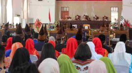 Rapat paripurna DPRD dalam rangka peringatan Hari Jadi ke-155 Kota Pematangsiantar yang digelar di Gedung Harungguan, Jumat pagi,24 April 2026.