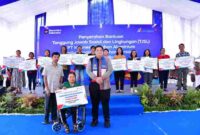 PT Indonesia Asahan Aluminium (Inalum) menyalurkan sejumlah bantuan sosial, pendidikan, lingkungan, dan pemberdayaan ekonomi di Kabupaten Samosir, Jumat, 24 April 2026.