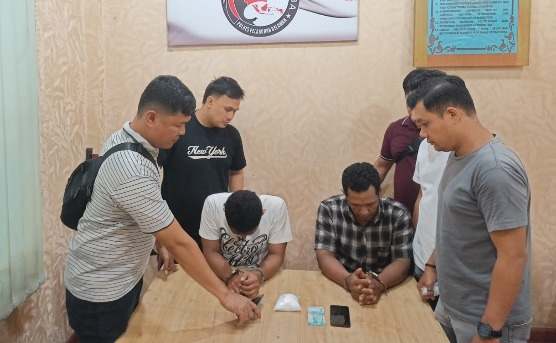 Polisi Belawan menangkap dua terduga pengedar