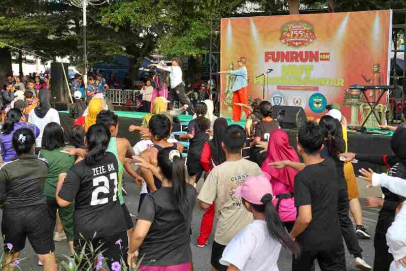 Salah satu rangkaian Fun Run 7K meriahkan HUT ke-155 Pematangsiantar.