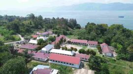 SMKN 1 Simanindo dilihat dari Udara. 