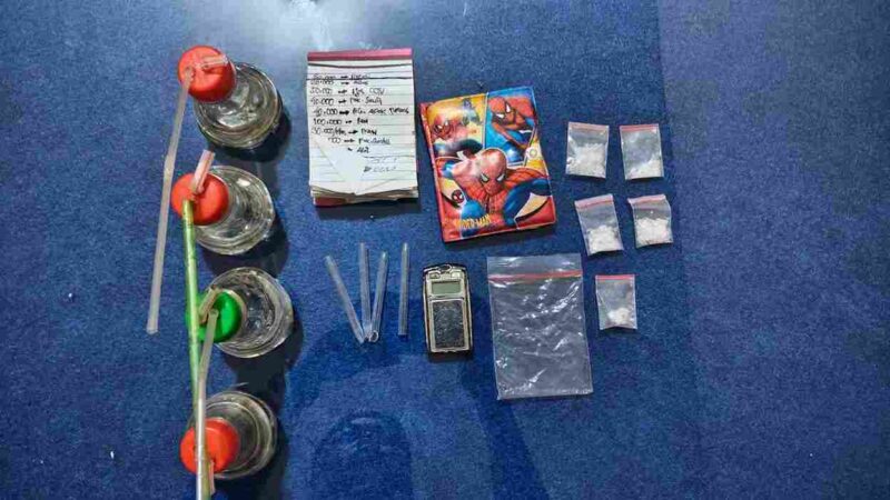 Barang bukti yang diamankan Polisi dari beberapa lokasi.