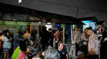 Brimob Polda Sumut gelar patroli skala besar di Belawan pada 25–26 April 2026.