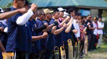 Apel Hari Kesiapsiagaan Bencana (HKB) 2026 di Lapangan Avros, Kecamatan Medan Maimun, pada Minggu, 26 April 2026.