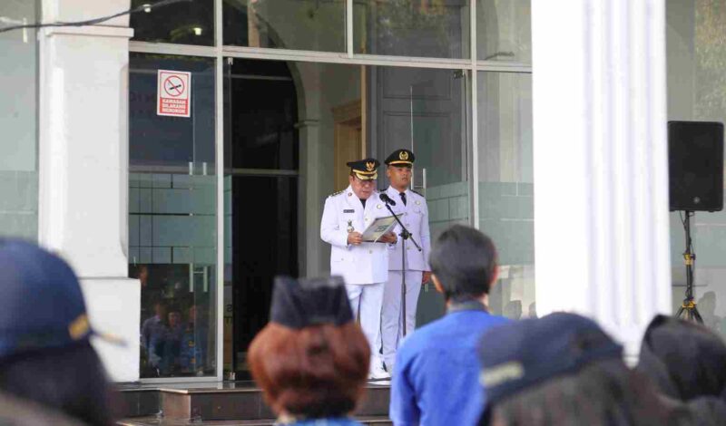 Wali Kota Pematangsiantar pimpin upacara Hari Otda 2026