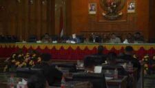 Rapat Paripurna DPRD Kabupaten Asahan dalam agenda penyampaian rekomendasi DPRD terhadap Laporan Keterangan Pertanggungjawaban (LKPJ) Bupati Asahan Tahun Anggaran 2025.
