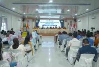 Dies Natalis ke-40 Universitas Asahan (UNA) yang dirangkaikan dengan pengukuhan Guru Besar di Aula Zulfirman Siregar UNA, Selasa (28 April 2026).