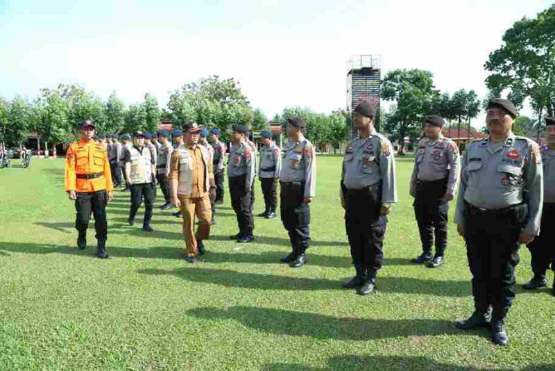 Suasana apel kesiapsiagaan bencana 2026 kota Pematangsiantar..