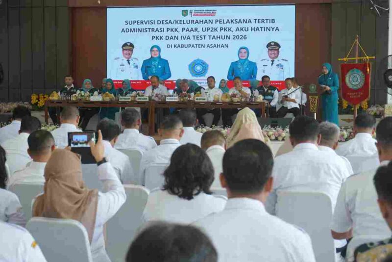 Pemerintah Kabupaten Asahan menerima kunjungan Tim Supervisi desa dan kelurahan percontohan dalam rangka lomba Hari Kesatuan Gerak (HKG) PKK Provinsi Sumatera Utara Tahun 2026