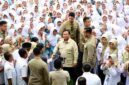 Presiden Prabowo Subianto saat di SMAN 1 Cilacap, Kabupaten Cilacap, Jawa Tengah, pada Rabu, 29 April 2026.