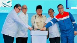 Presiden Prabowo Subianto melakukan groundbreaking proyek hilirisasi nasional tahap II di Refinery Unit IV Cilacap, Jawa Tengah, pada Rabu, 29 April 2026. 