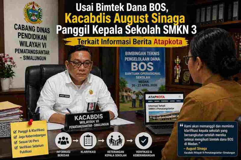 kepala Cabang Dinas Pendidikan Propinsi Sumatera utara Regional VI Pematangsiantar-Simalungun