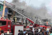 Kebakaran di Marelan, Medan,