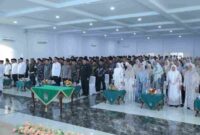 Suasana acara pembukaan Musabaqah Tilawatil Qur’an Nasional (MTQN) ke-57 tingkat Kabupaten Asahan yang digelar di Aula Melati Kantor Bupati Asahan, Rabu (15 April 2026).