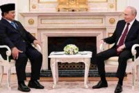 Presiden Republik Indonesia, Prabowo Subianto, menggelar pertemuan dengan Presiden Federasi Rusia, Vladimir Putin, di Istana Kremlin pada Senin, 13 April 2026.
