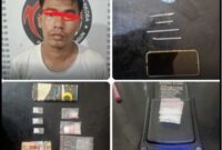 Polres Simalungun amankan tersangka kasus sabu 3,46 gram di kafe Hatonduhan.
