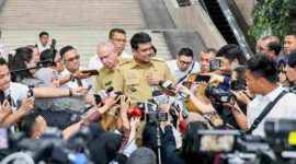 Gubernur Sumatera Utara (Sumut) Muhammad Bobby Afif Nasution, usai mengikuti rapat pengembalian dana Transfer ke Daerah (TKD) di Jakarta, Senin (25/5/2026).