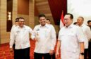 Gubernur Sumatera Utara Muhammad Bobby Afif Nasution dan Danantaradi Kantor Kementerian Koordinator Bidang Pangan, Jalan Imam Bonjol, Jakarta, Senin, 11 Mei 2026. 