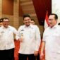 Gubernur Sumatera Utara Muhammad Bobby Afif Nasution dan Danantaradi Kantor Kementerian Koordinator Bidang Pangan, Jalan Imam Bonjol, Jakarta, Senin, 11 Mei 2026. 
