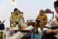 Gubernur Sumatera Utara (Sumut) Muhammad Bobby Afif Nasution memimpin Rapat Koordinasi dengan Organisasi Perangkat Daerah (OPD) terkait untuk Pembangunan Rumah Sakit Internasional Provinsi Sumut di Ruang Kerja Kantor Gubernur Jalan Diponegoro Kota Medan. Senin (18/5/2026).