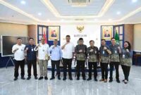 Gubernur Sumut, Bobby Nasution menerima audiensi Deputi Wilayah I BPJS Kesehatan di Ruang Kerja Gubernur Sumut, Lantai 10 Kantor Gubernur Sumut, Jalan Diponegoro No. 30, Medan, Selasa (5/5/2026). 