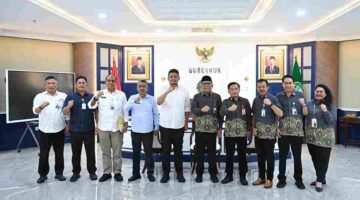 Gubernur Sumut, Bobby Nasution menerima audiensi Deputi Wilayah I BPJS Kesehatan di Ruang Kerja Gubernur Sumut, Lantai 10 Kantor Gubernur Sumut, Jalan Diponegoro No. 30, Medan, Selasa (5/5/2026). 