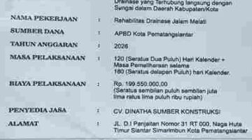 Batu Bongkaran Lama Diduga Dipasang Kembali, Rehabilitasi Drainase Jalan Melati Rp 199 Juta Menuai Polemik