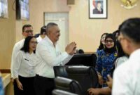 Pj Sekretaris Daerah Provinsi Sumatera Utara (Sumut) Sulaiman Harahap membuka secara resmi Bimbingan Teknis dan Coaching Clinic Badan Usaha Milik Daerah (BUMD) Pemerintah Provinsi Sumut di Ruang Rapat I Kantor Gubernur Sumut Jalan Diponegoro Kota Medan, Rabu (20/5/2026).