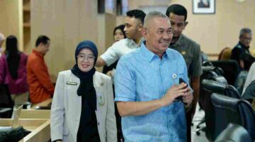 Pj Sekretaris Daerah Provinsi Sumatera Utara (Sumut) Sulaiman Harahap membuka Pertemuan Sosialisasi dan Penguatan Komitmen Pelaksanaan Ruang Bersama Indonesia (RBI) oleh Kementerian Pemberdayaan Perempuan dan Perlindungan Anak di Ruang Rapat I Lantai 2 Kantor Gubernur Sumut Jalan Diponegoro Kota Medan, Selasa (26/5/2026).